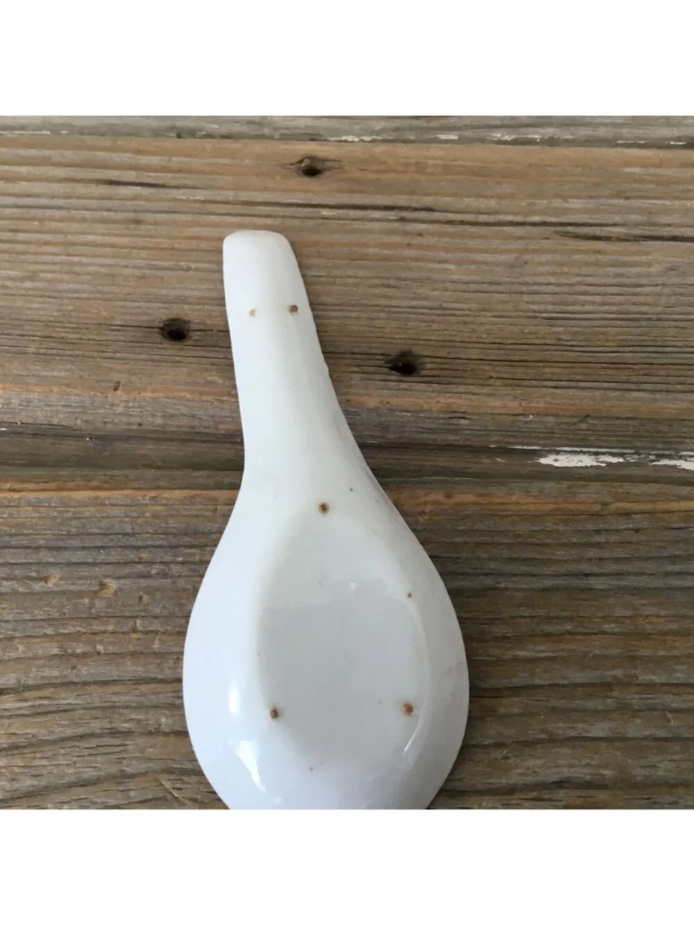 Vintage Porcelain Asian Soup Rice Spoons With Floral & Blue Pattern Set Of 2